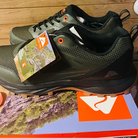 New In Box Ozark Mens trail hikers sneaker size 11.5 olive green breathable , - Picture 3 of 13
